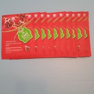 10 count - Entel Collagen Face Mask Pack